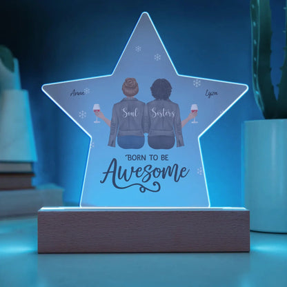 Personalized Gift | Custom Acrylic Star Plaque | Gift for Best Friend