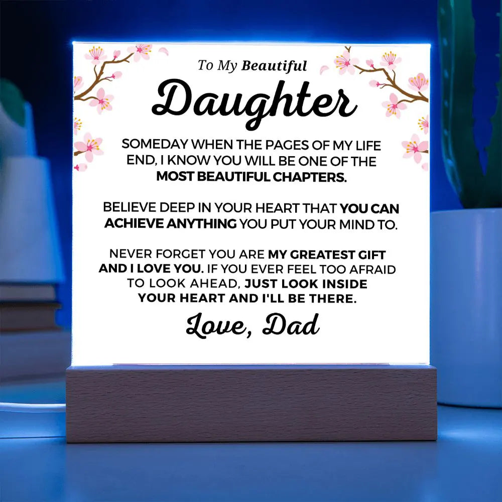 Gift for Daughter | Greatest Gift Acrylic Plaque 703D-ACS