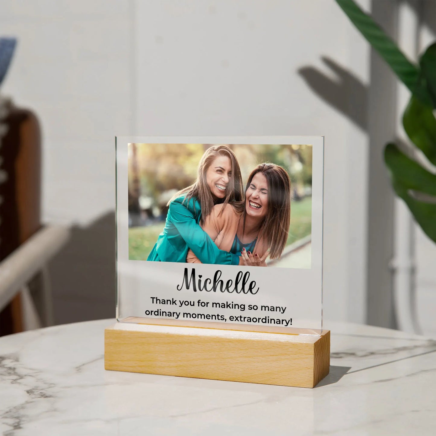 Personalized Gift | Custom Name and Photo Upload Acrylic Plaque SA-02