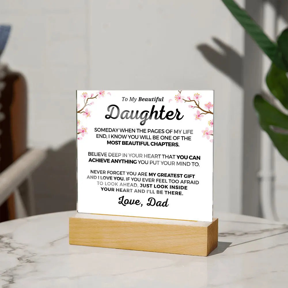 Gift for Daughter | Greatest Gift Acrylic Plaque 703D-ACS