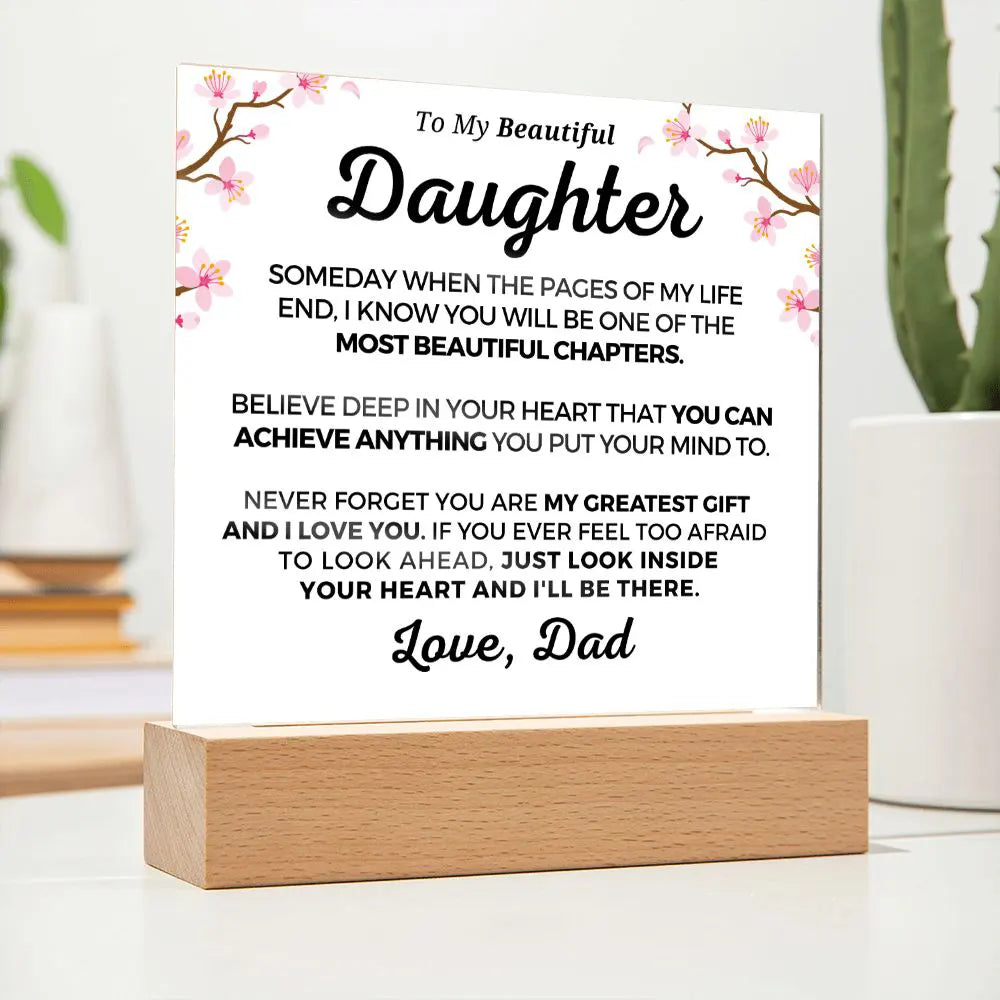 Gift for Daughter | Greatest Gift Acrylic Plaque 703D-ACS