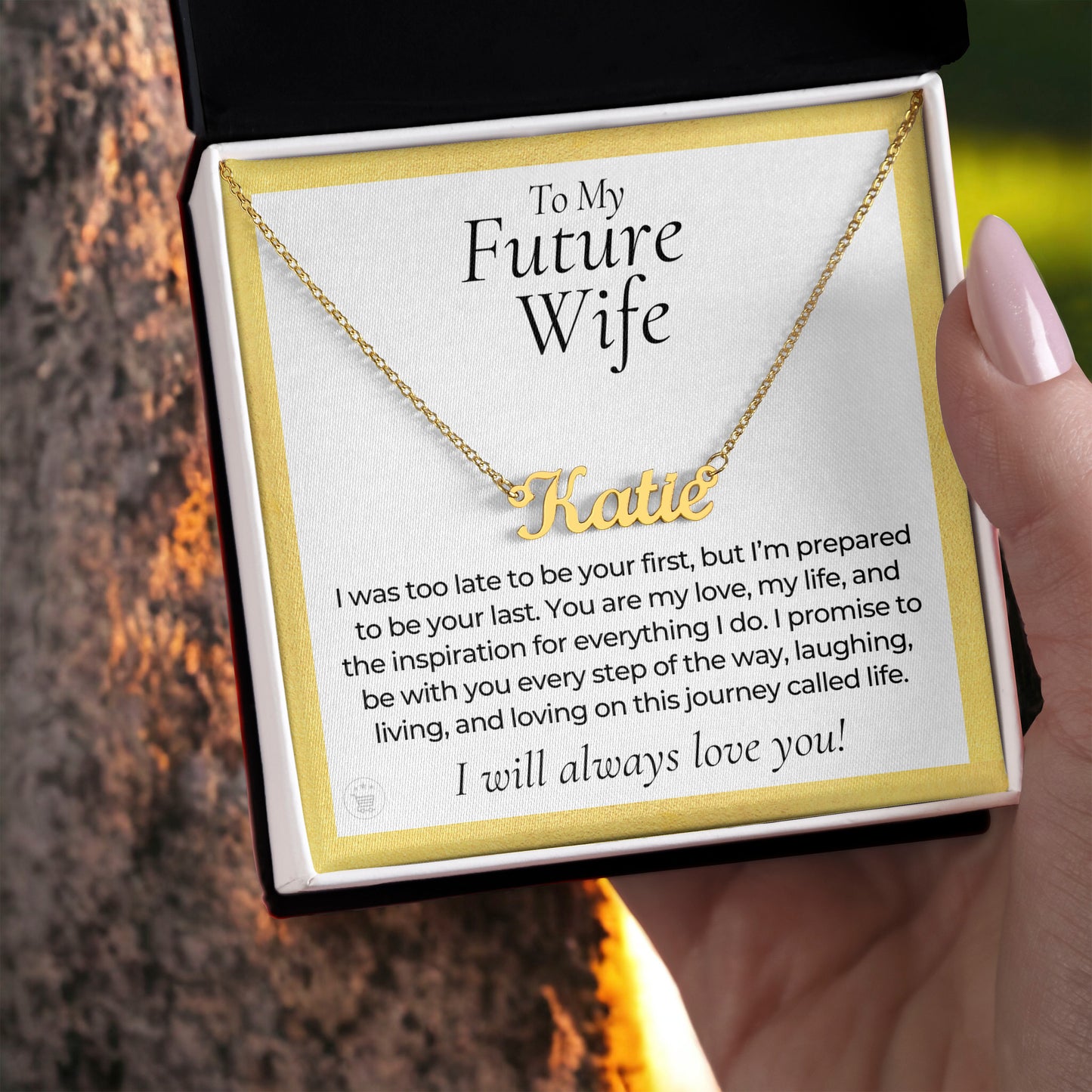 Personalized Future Wife Gift | Every Step Name Necklace 0464NNT7