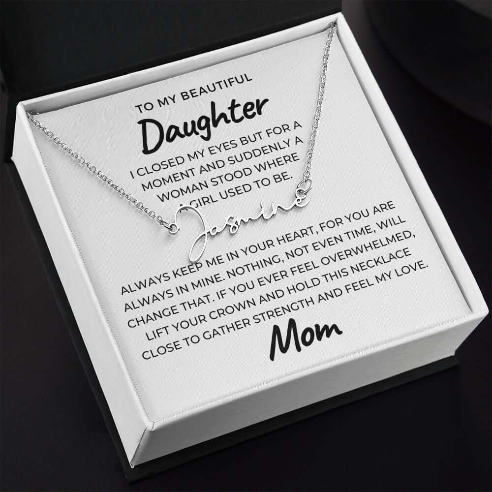 daughter necklace from dad