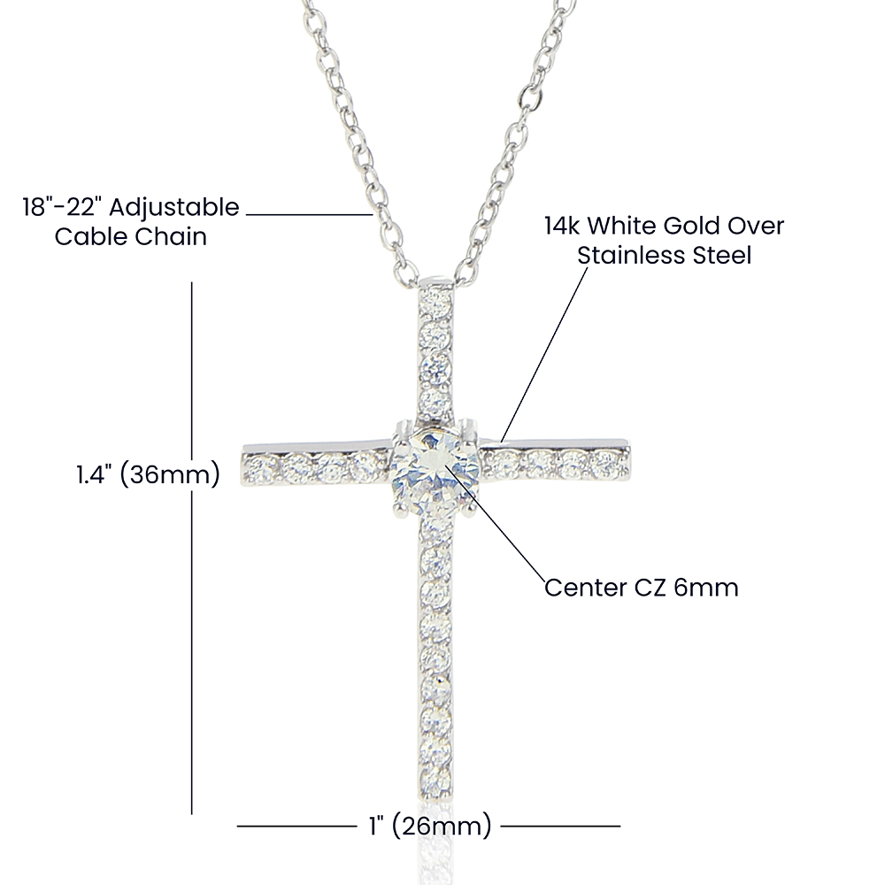 Christian Gift For Her | Faith Cross Necklace 0810CN