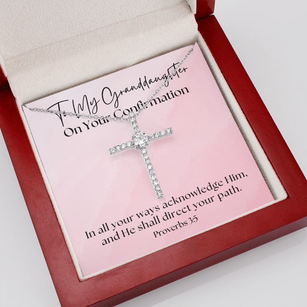 Confirmation Gift For Girl | Your Path Cross Necklace 0817CN