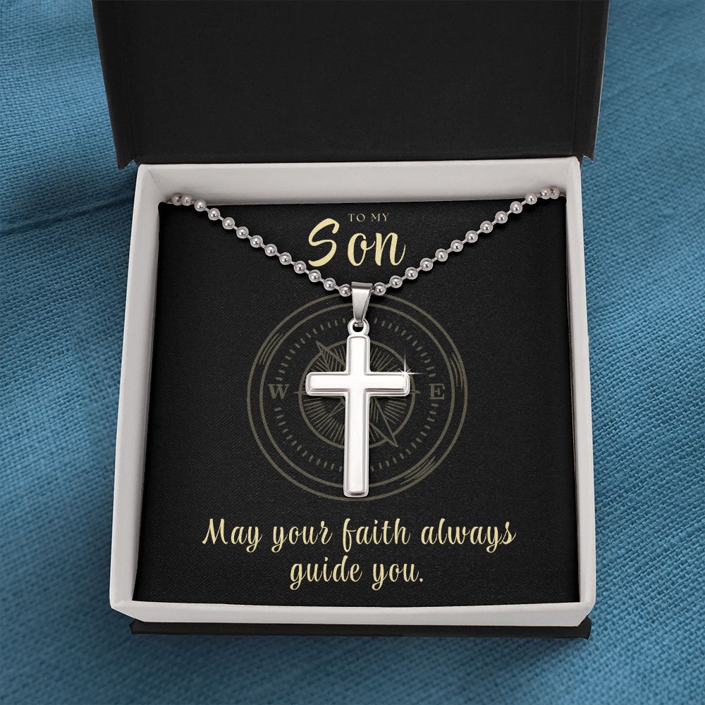 Christian Gift For Him | Faith Cross Necklace 0793CN