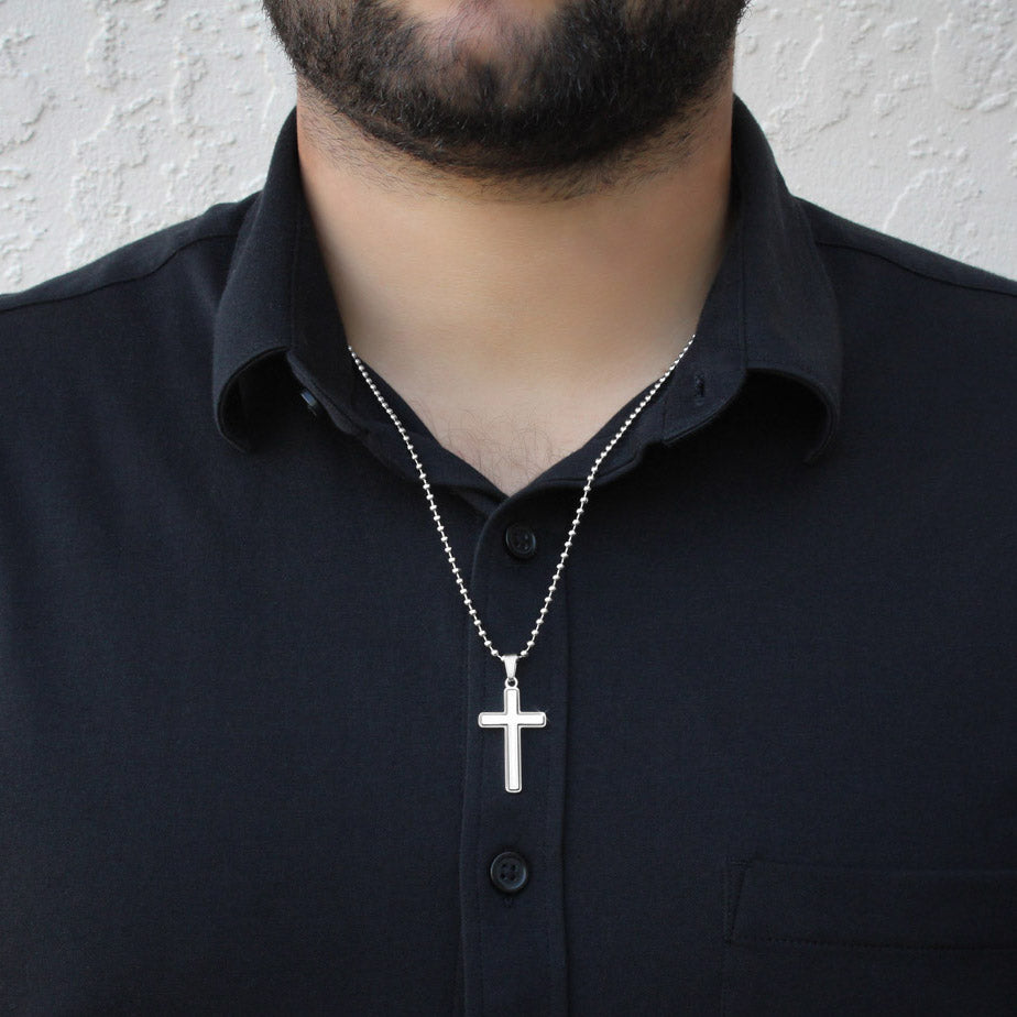Christian Gift For Him | Faith Cross Necklace 0795CN