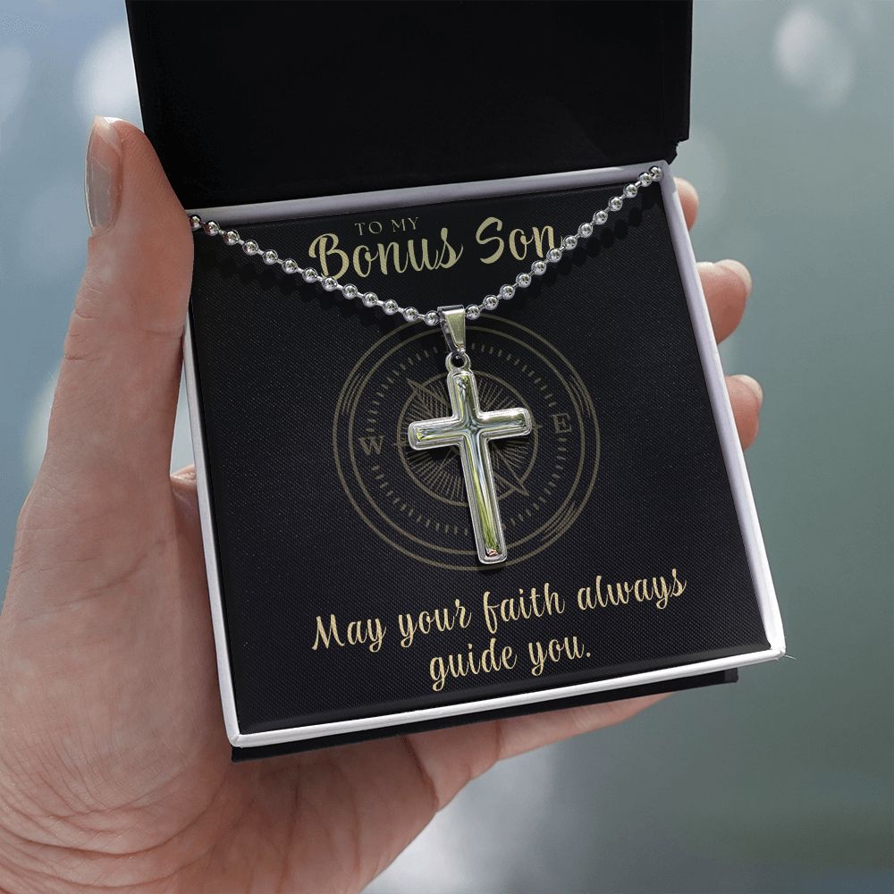 Christian Gift For Him | Faith Cross Necklace 0795CN