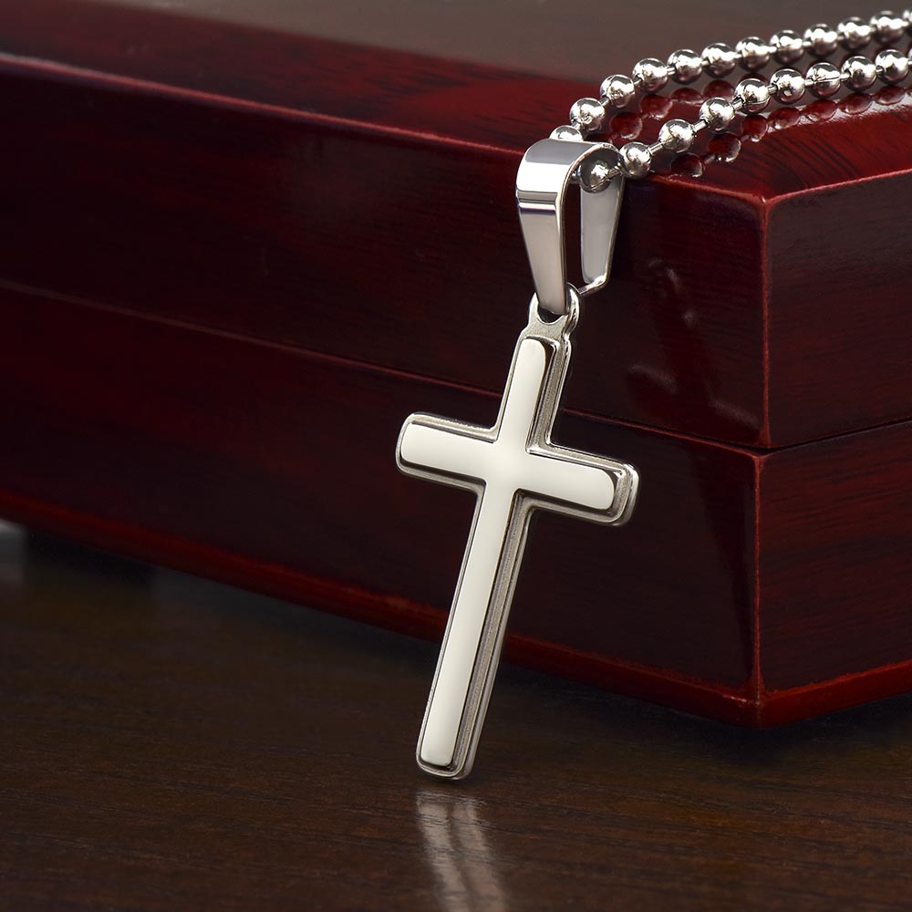 Christian Gift For Him | Faith Cross Necklace 0795CN