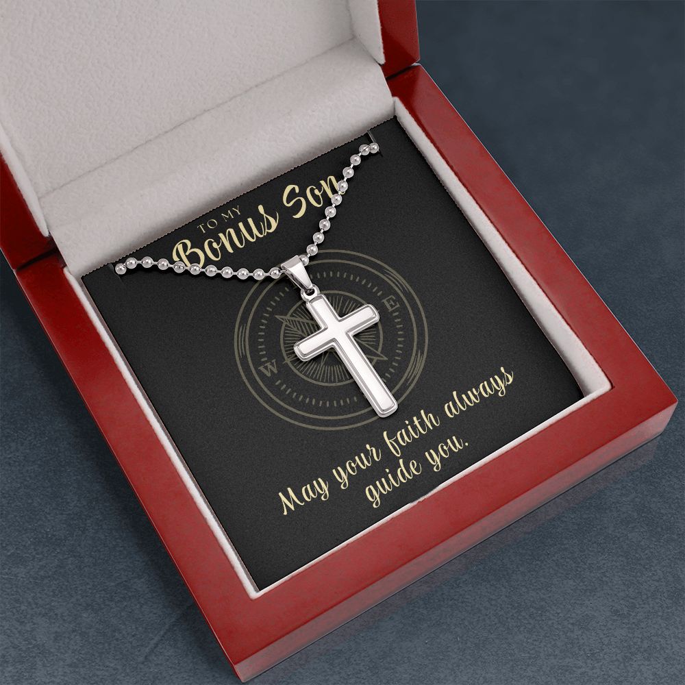 Christian Gift For Him | Faith Cross Necklace 0795CN
