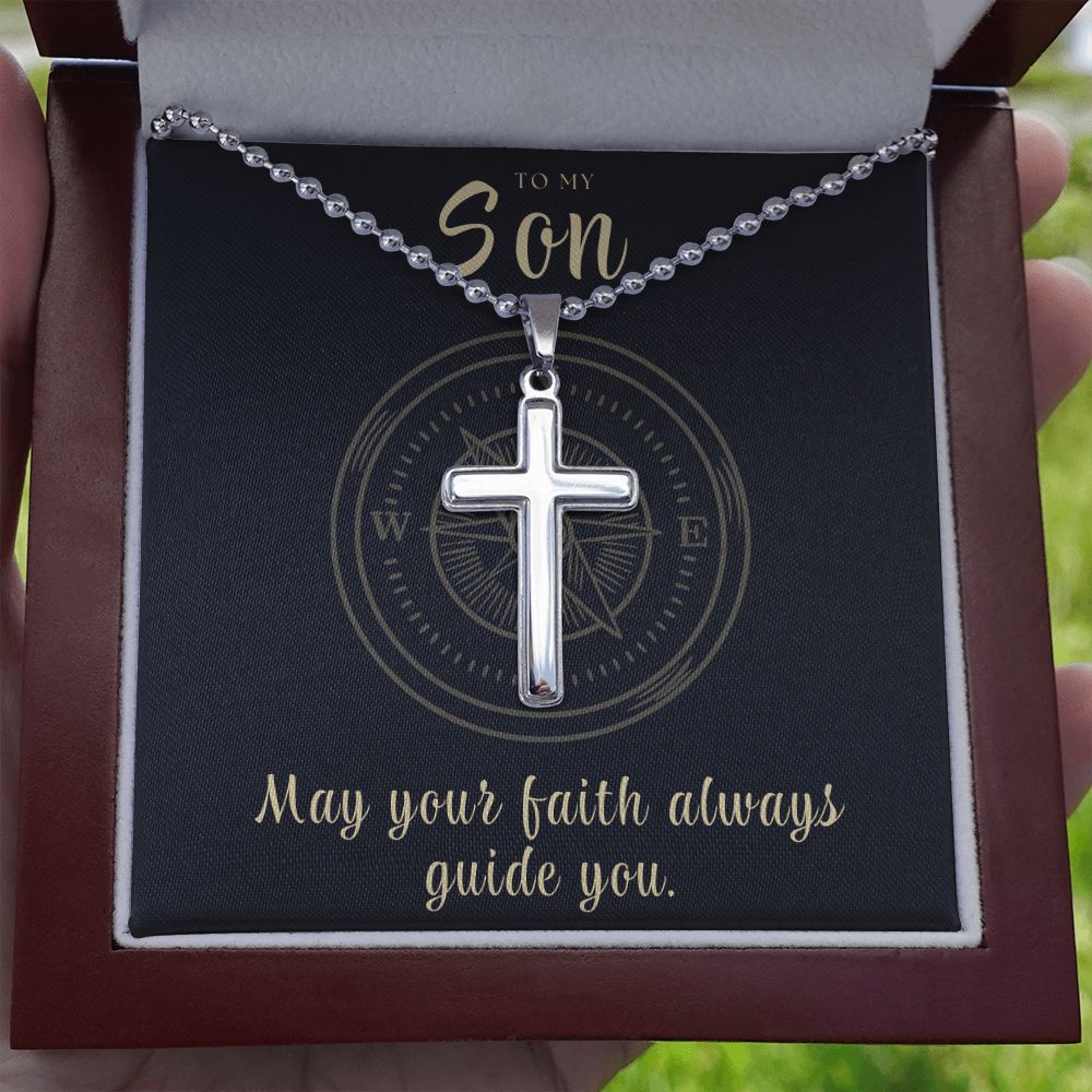 Christian Gift For Him | Faith Cross Necklace 0793CN