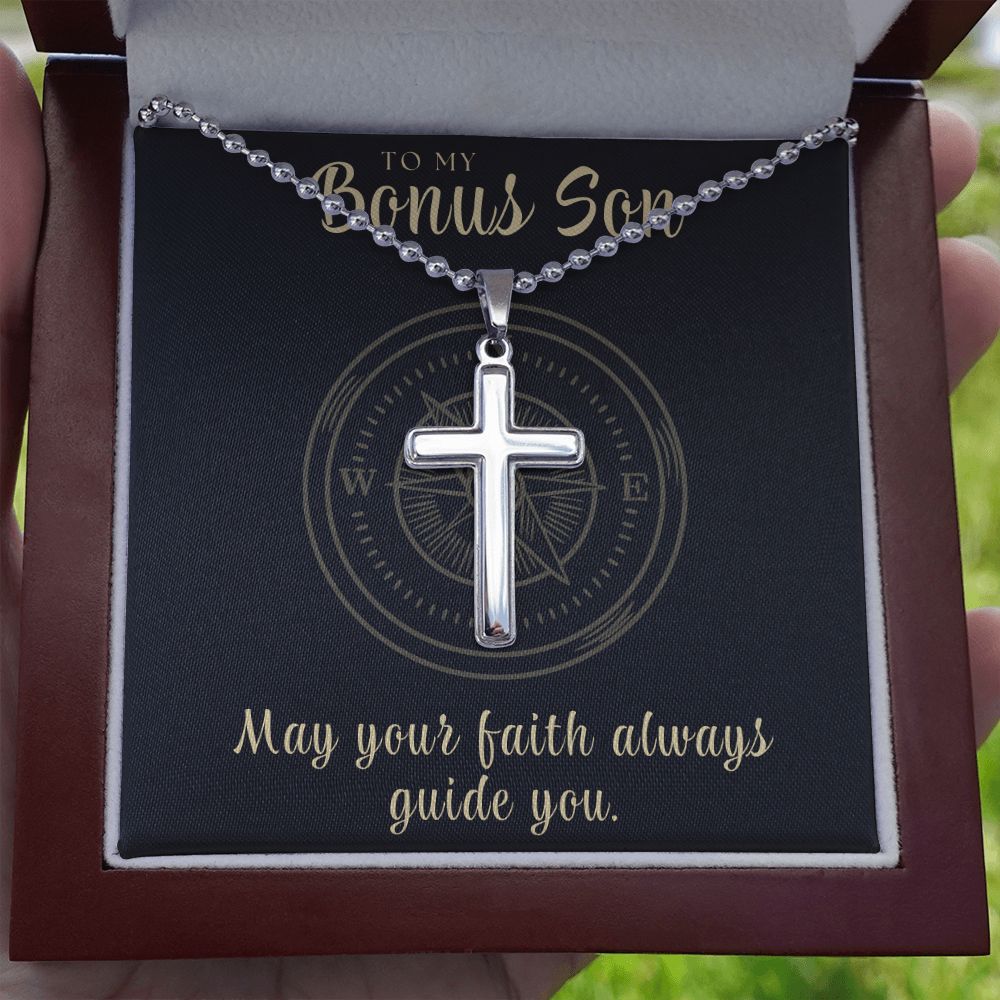 Christian Gift For Him | Faith Cross Necklace 0795CN