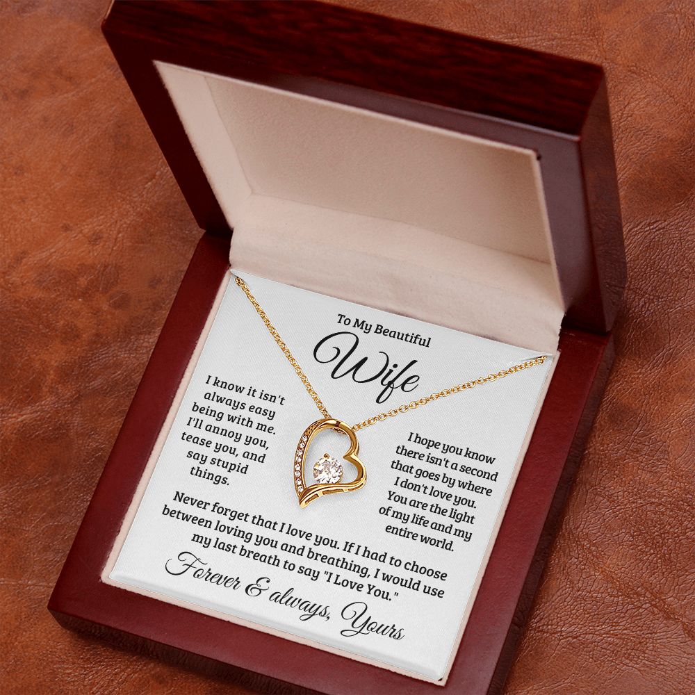 Gift For Wife | Never Forget That I Love You Necklace 0741T1F