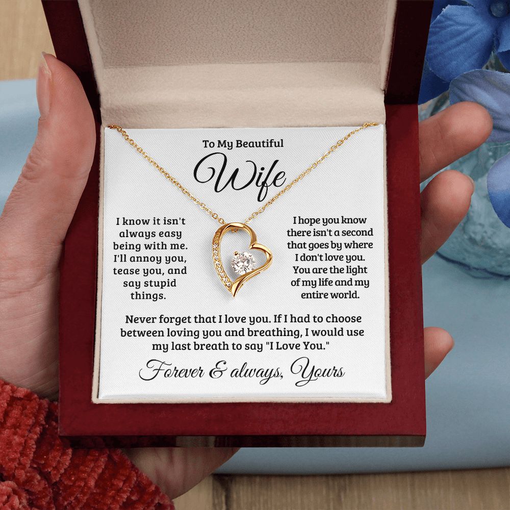 Gift For Wife | Never Forget That I Love You Necklace 0741T1F
