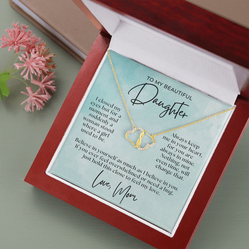 Daughter Gift | I Closed My Eyes Necklace 0726SGN