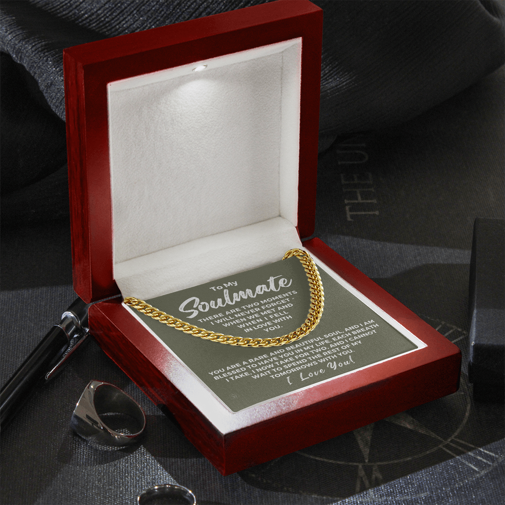 Soulmate Gift | Each Breath Cuban Link Chain 0571T2