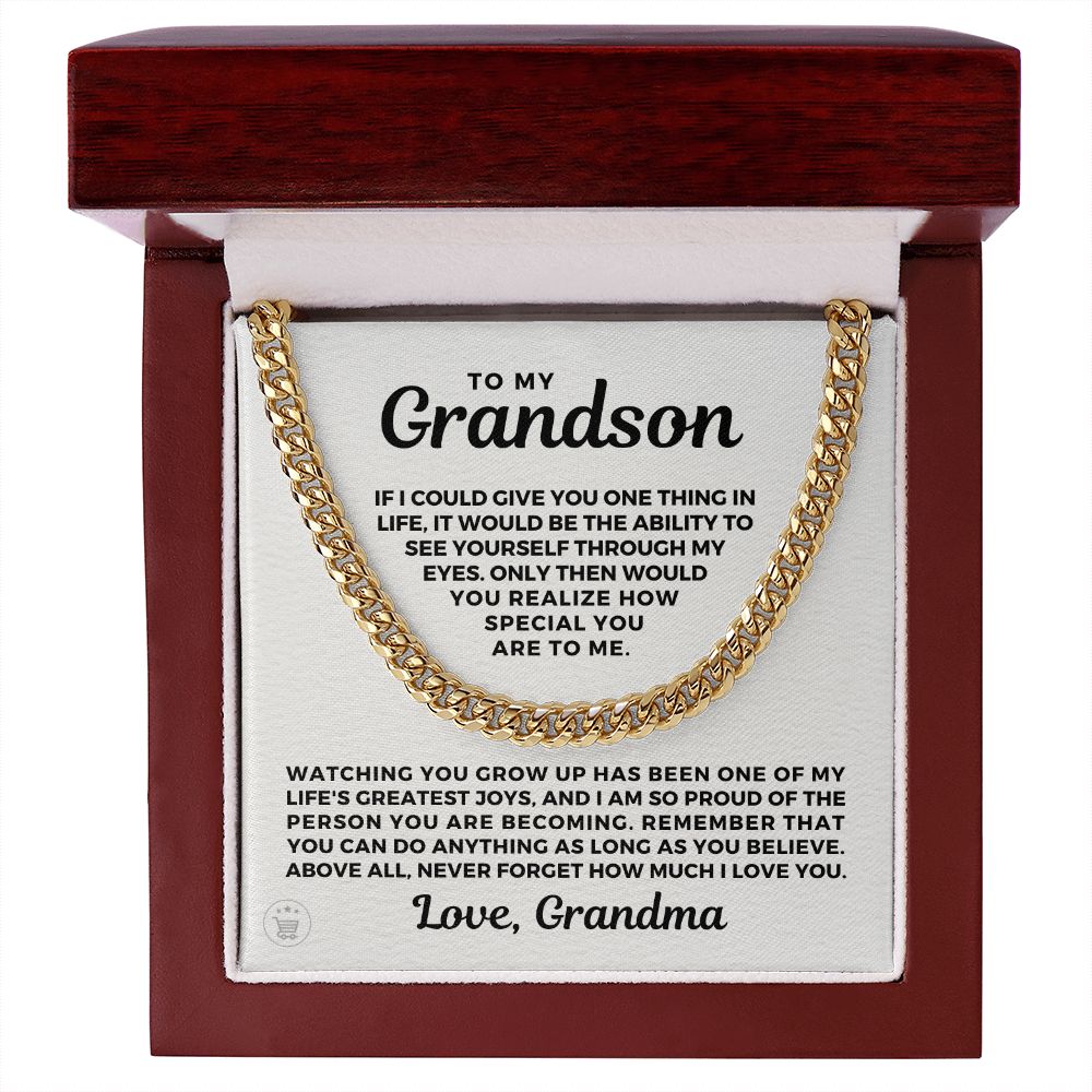 Grandson Gift from Grandma | Special Cuban Link Chain 0601T1
