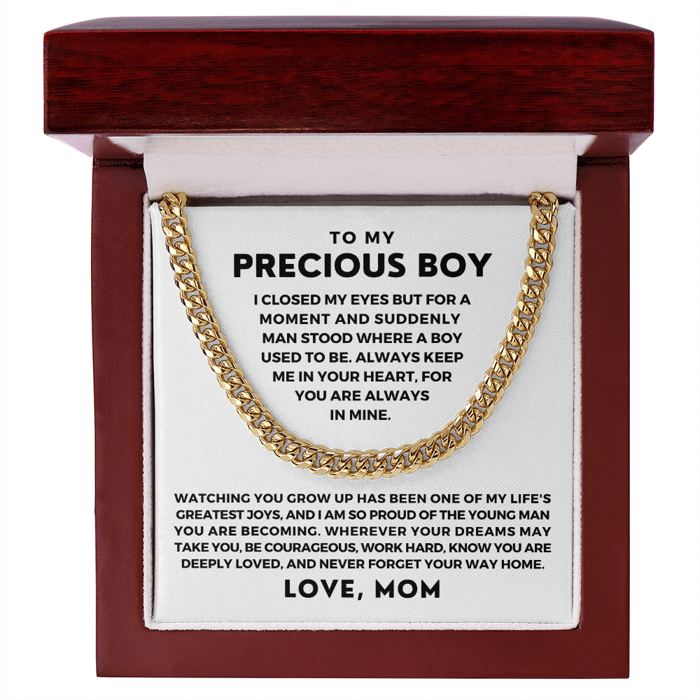 Gift for Adult Son From Mom | Your Way Home Cuban Link Chain 0597T2