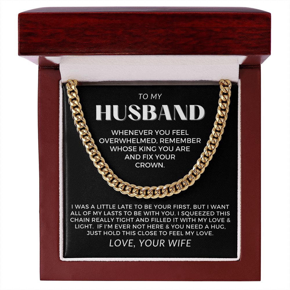 Gift For Husband | My Love Cuban Link Necklace 0782T5C