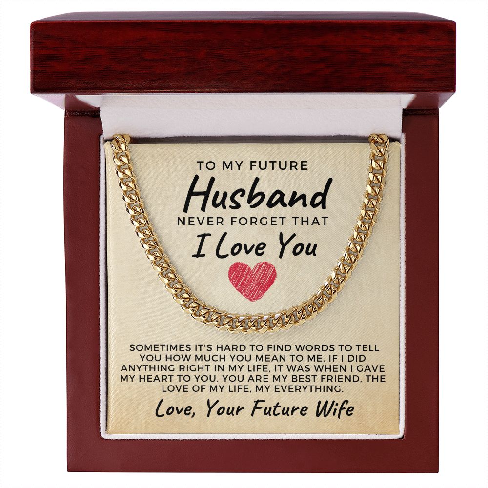 Soulmate Gift | Love Of My Life Cuban Link Chain 0771T10C