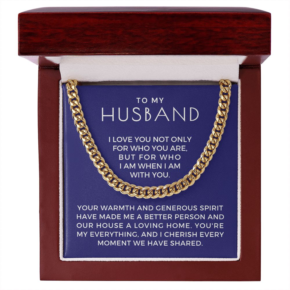 Gift For Husband | My Everything Cuban Link Chain 0698T14
