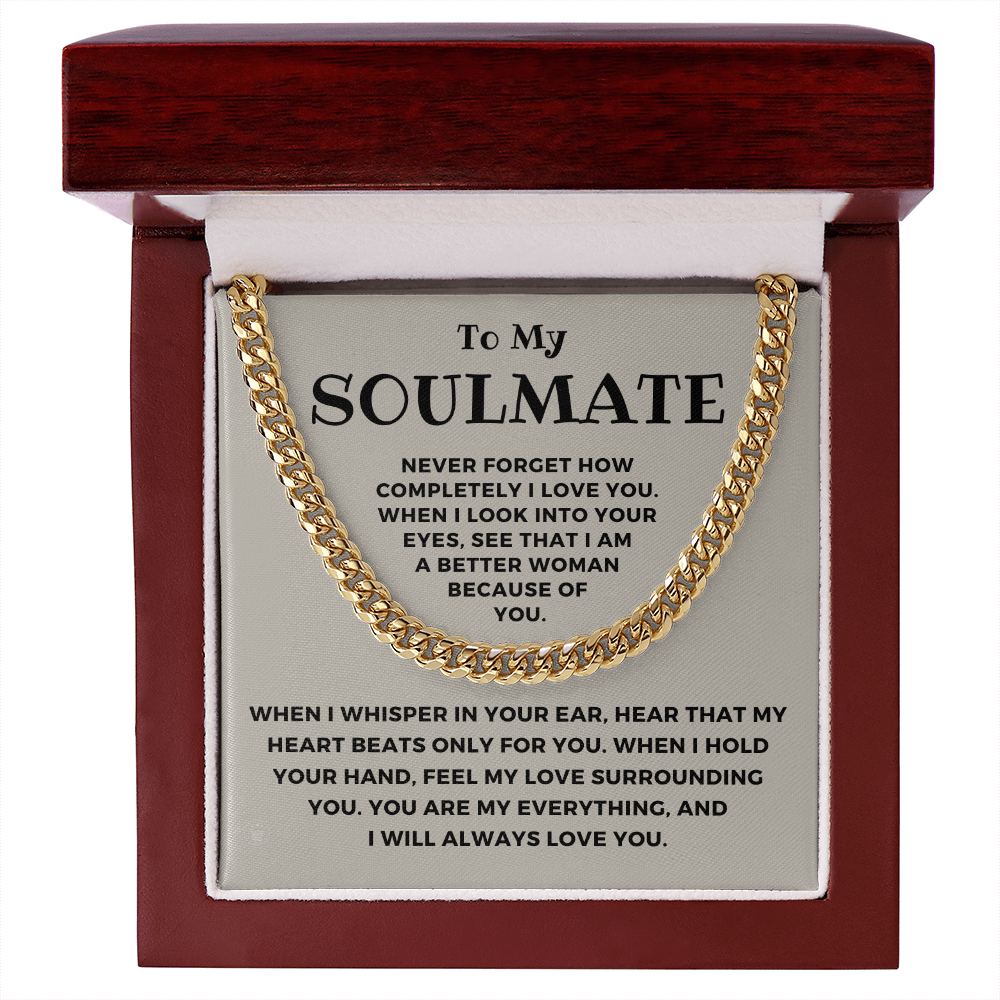 Soulmate Gift | When I Cuban Link Chain 0569T1