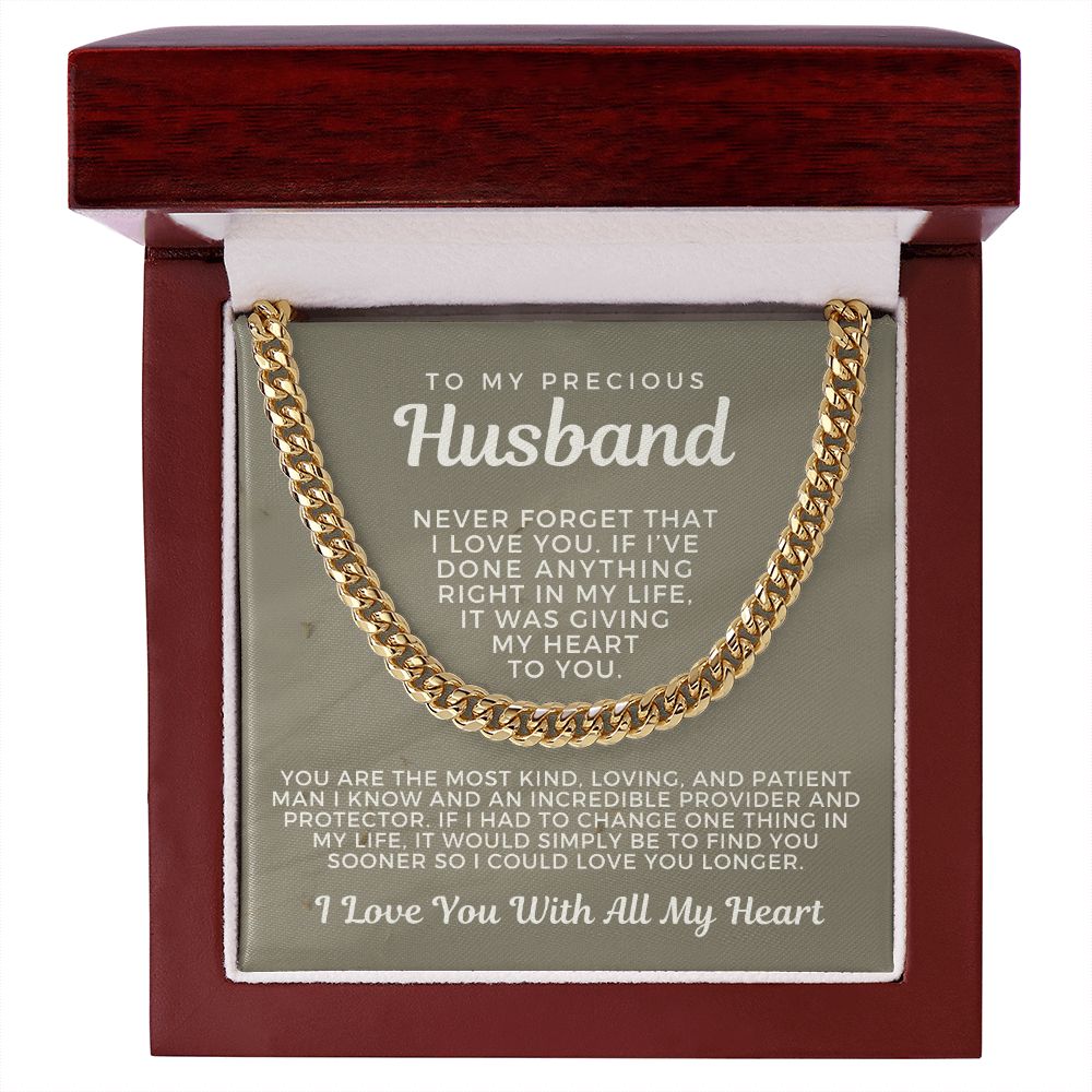Gift For Husband | One Thing Cuban Link Chain 0693T15
