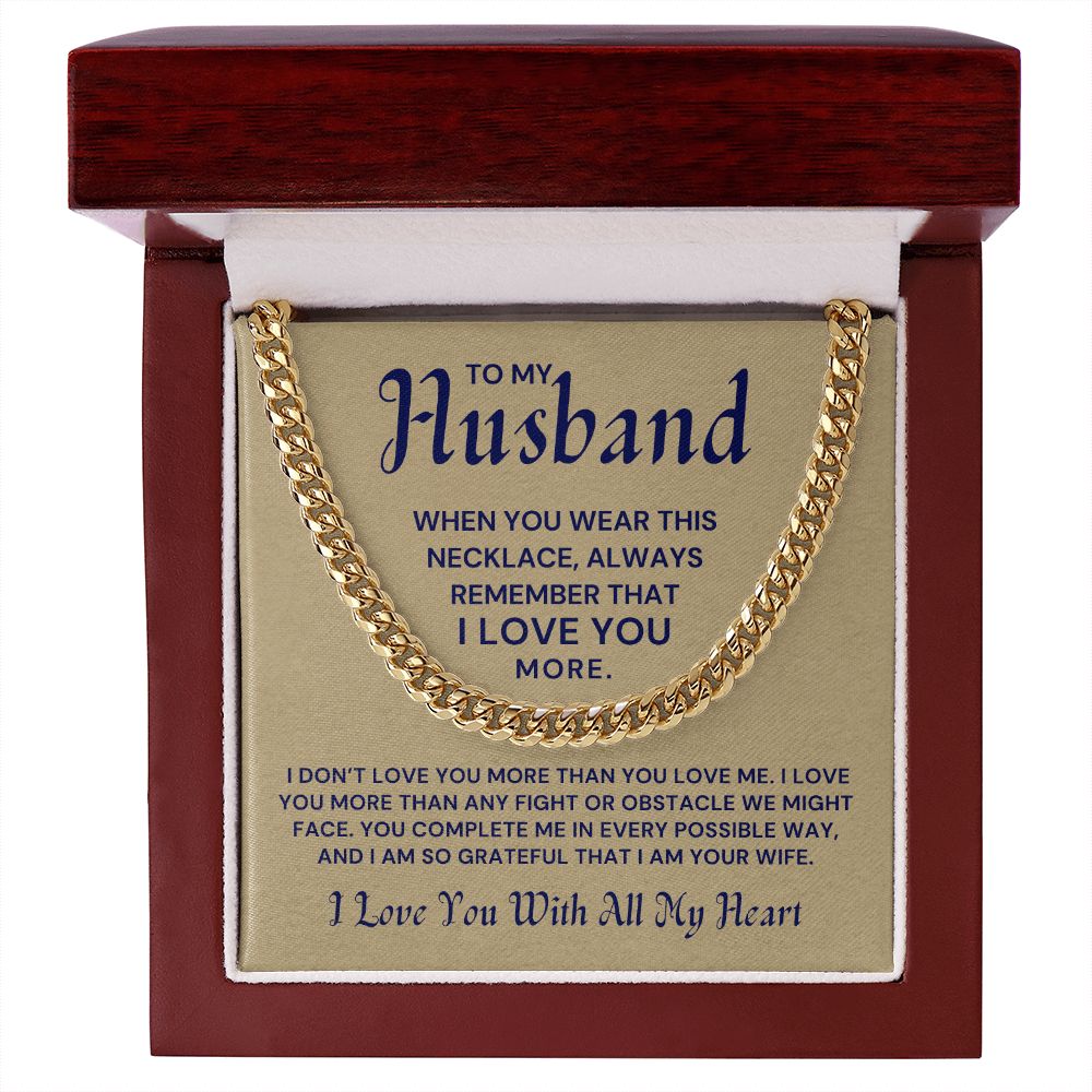 Gift For Husband | More Than Cuban Link Chain 0691T9