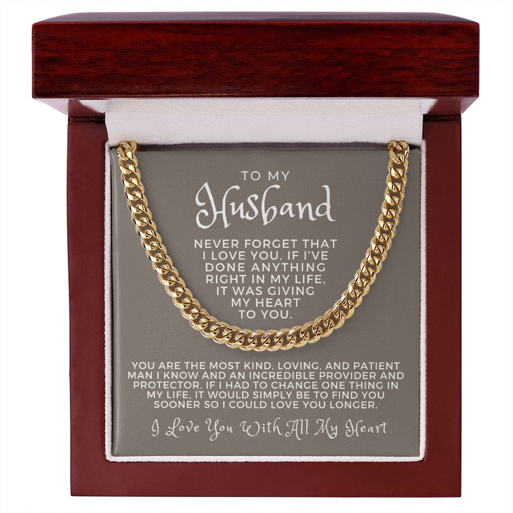 Gift For Husband | One Thing Cuban Link Chain 0693T7