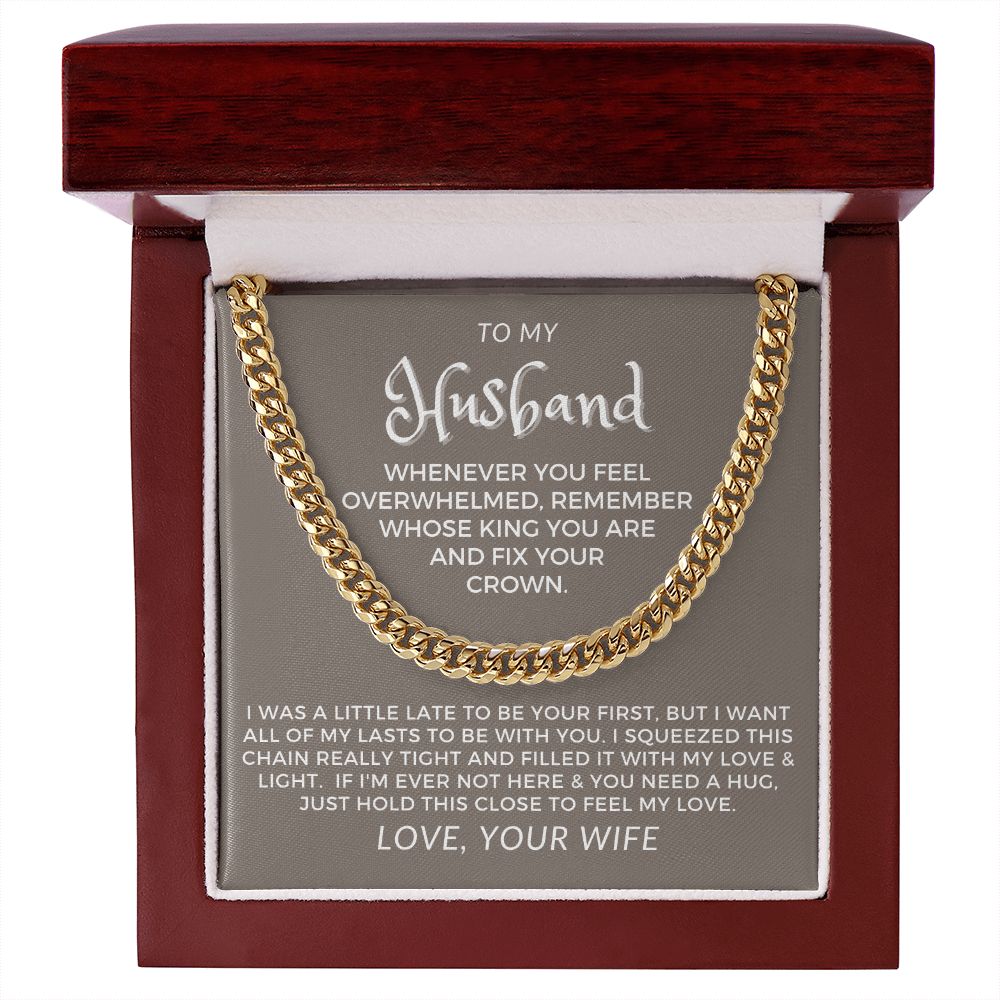 Gift For Husband | My Love Cuban Link Necklace 0782T4C