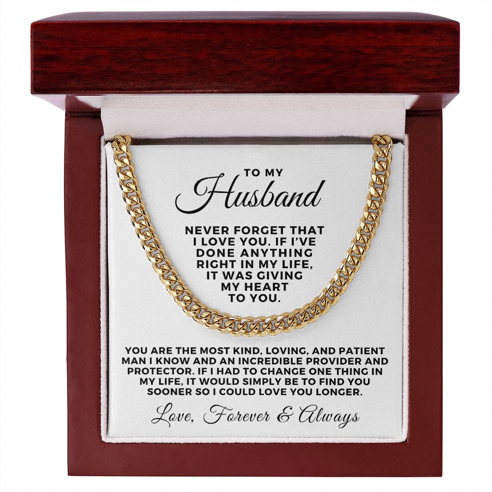 Gift For Husband | One Thing Cuban Link Chain 0711T2