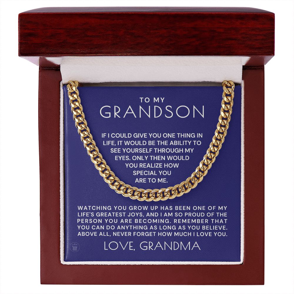 Grandson Gift from Grandma | Special Cuban Link Chain 0601T14