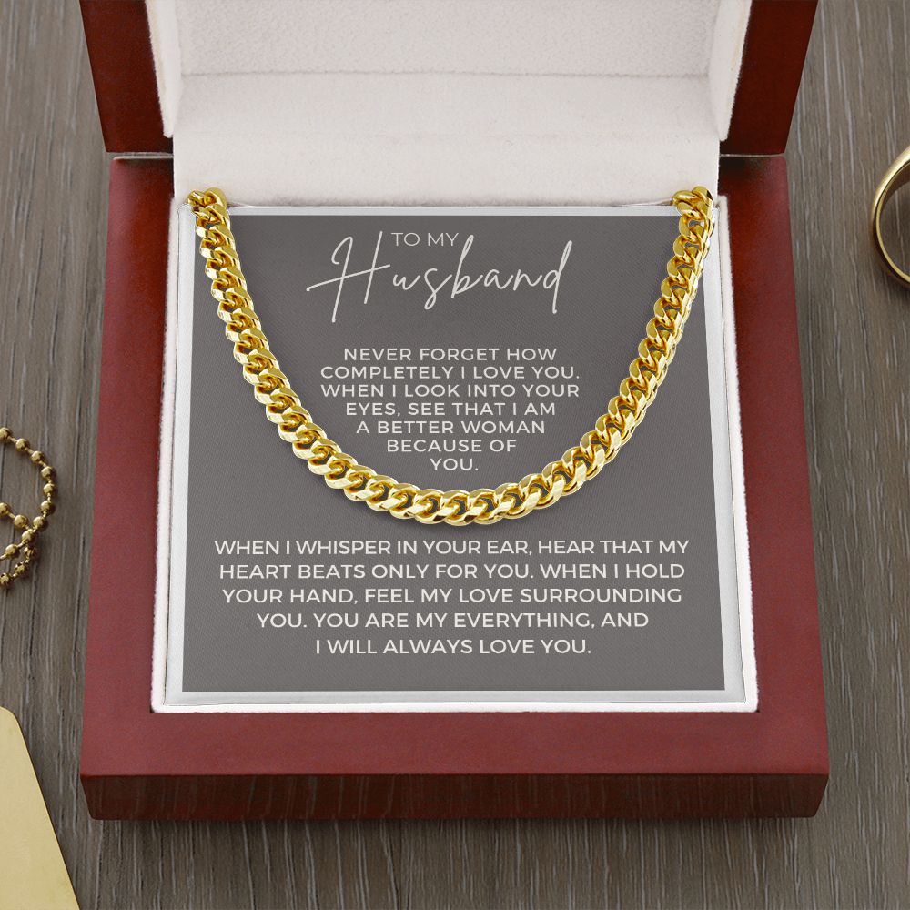 Gift For Husband | When I Cuban Link Chain 0700T12