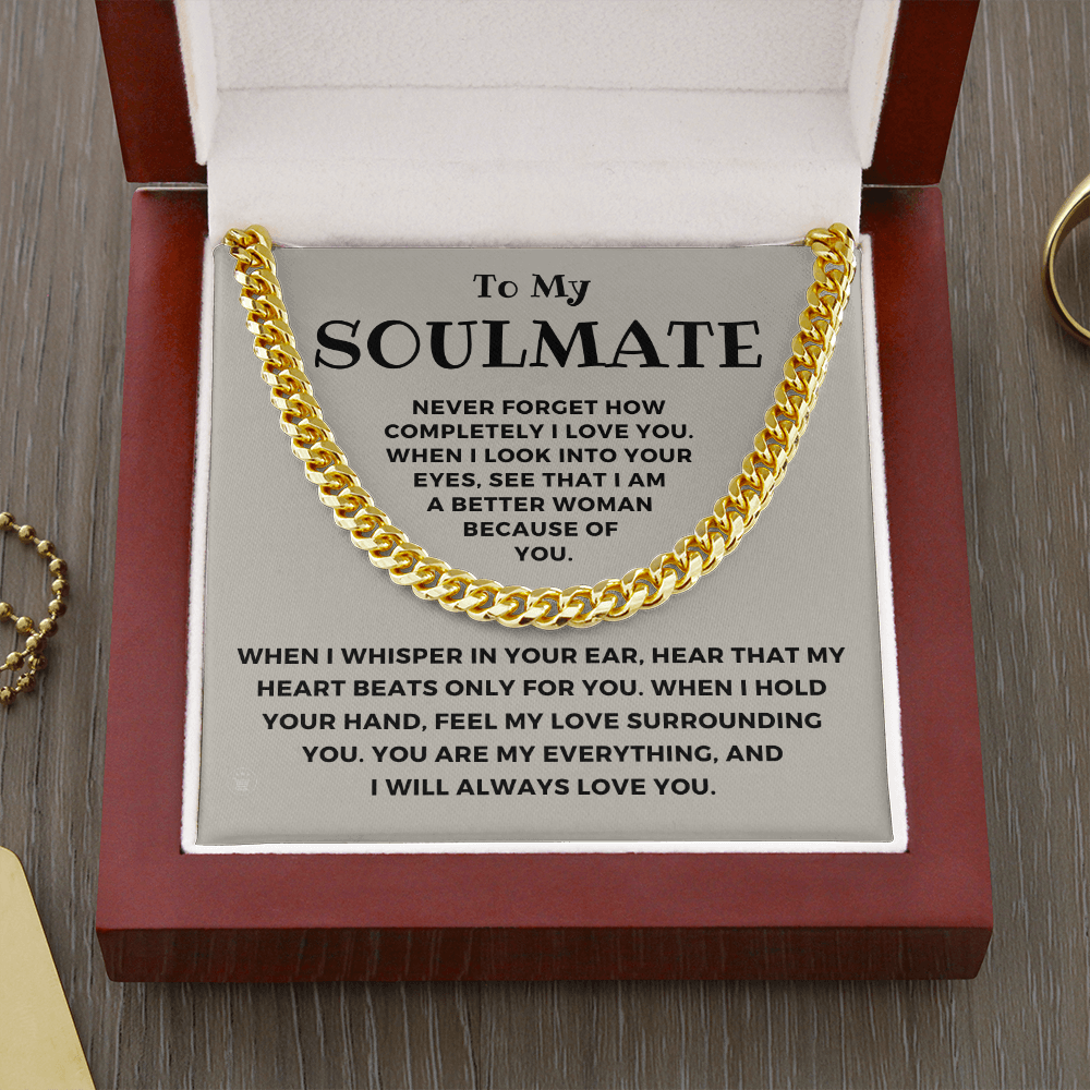 Soulmate Gift | When I Cuban Link Chain 0569T1