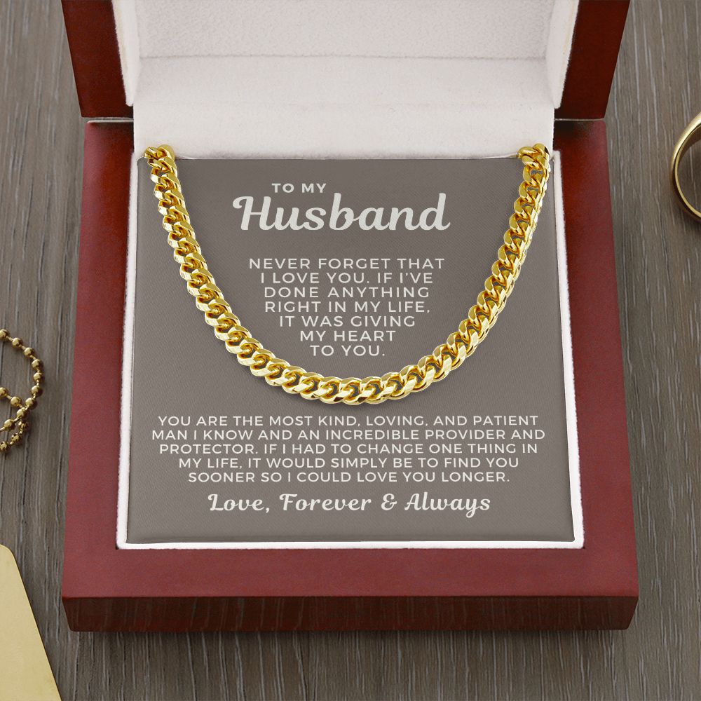 Gift For Husband | One Thing Cuban Link Chain 0711T3