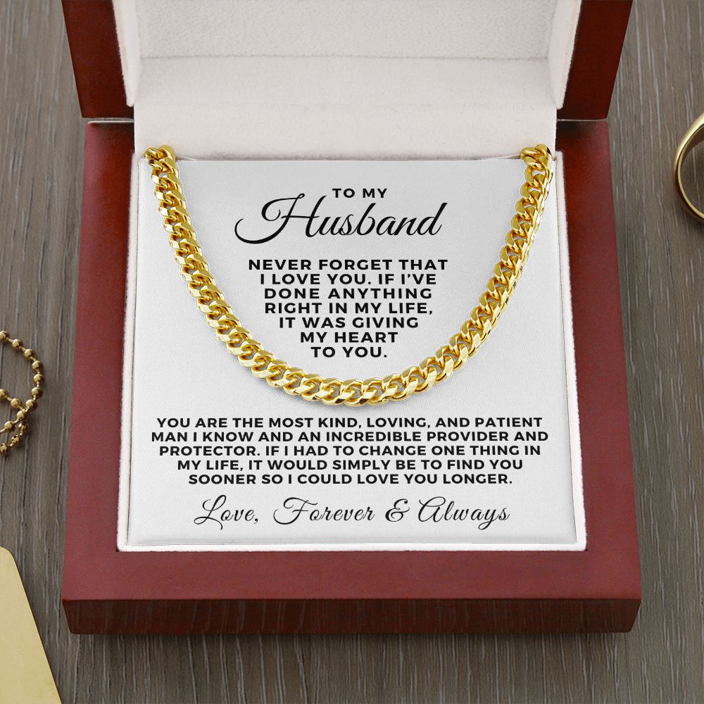 Gift For Husband | One Thing Cuban Link Chain 0711T2