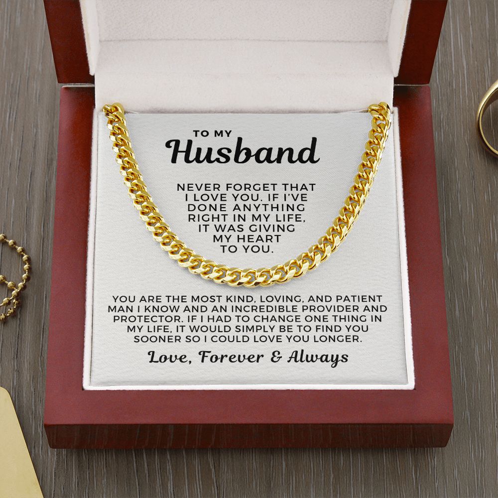 Gift For Husband | One Thing Cuban Link Chain 0711T5