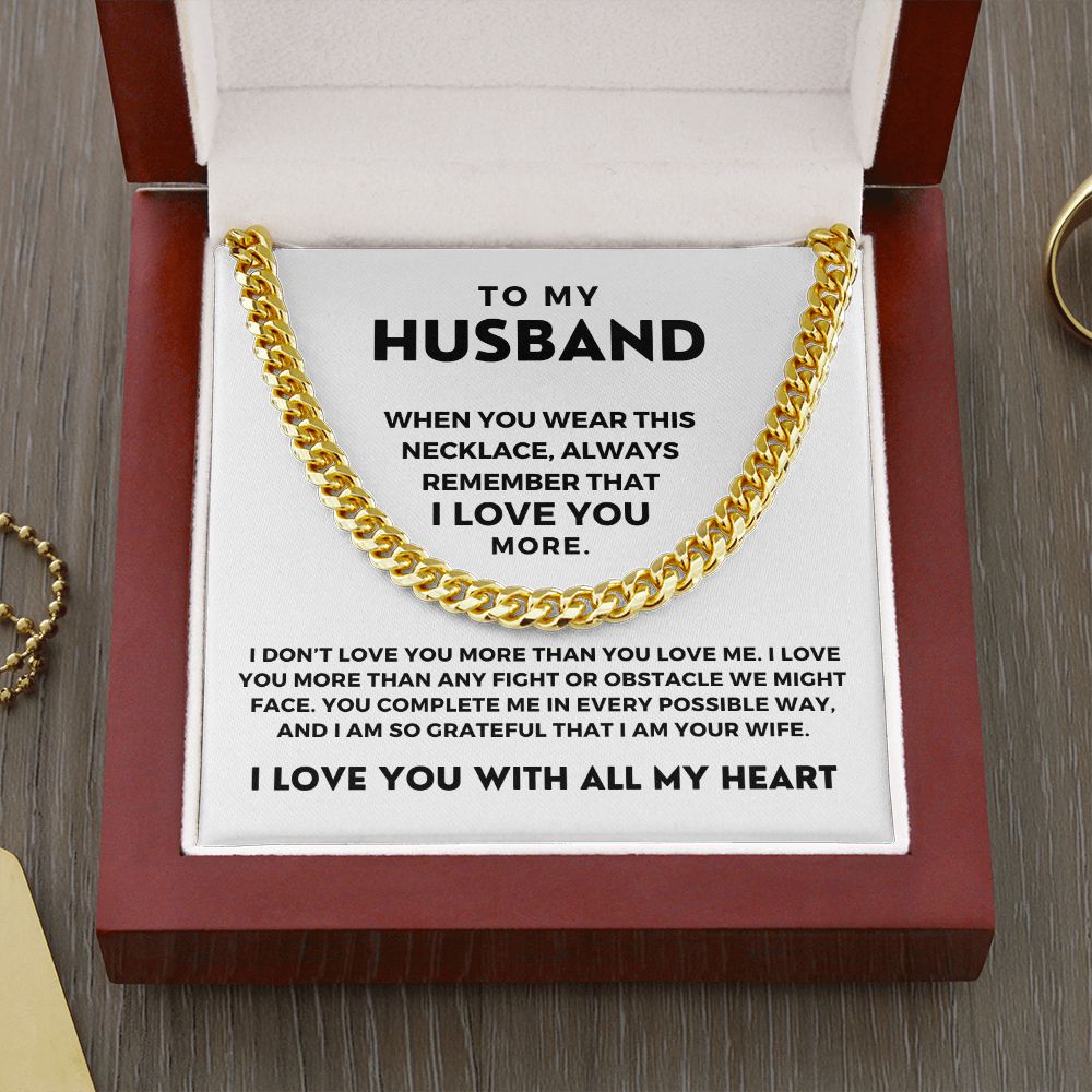 Gift For Husband | More Than Cuban Link Chain 0691T2