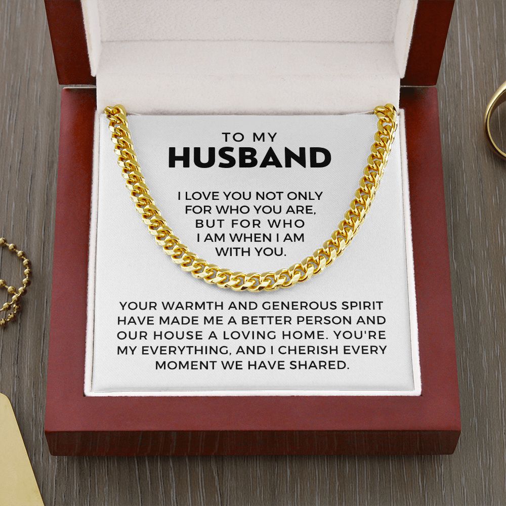 Gift For Husband | My Everything Cuban Link Chain 0698T2