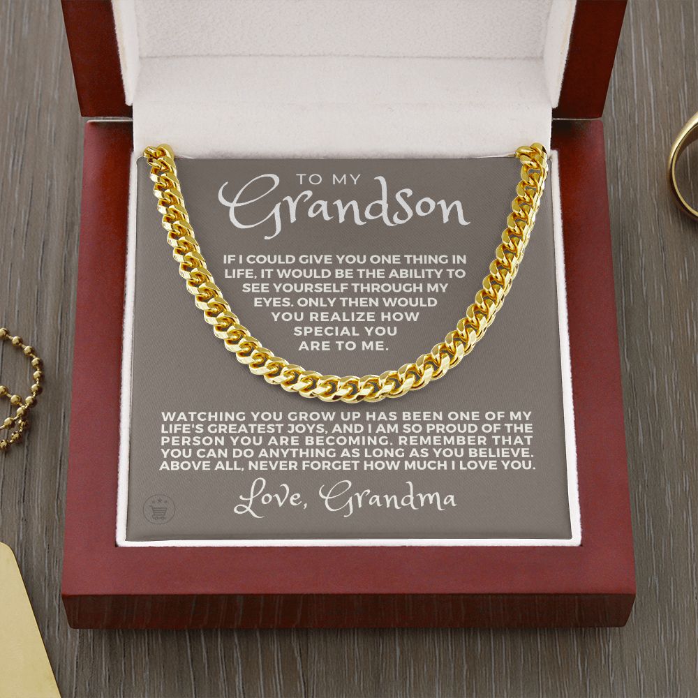 Grandson Gift from Grandma | Special Cuban Link Chain 0601T7