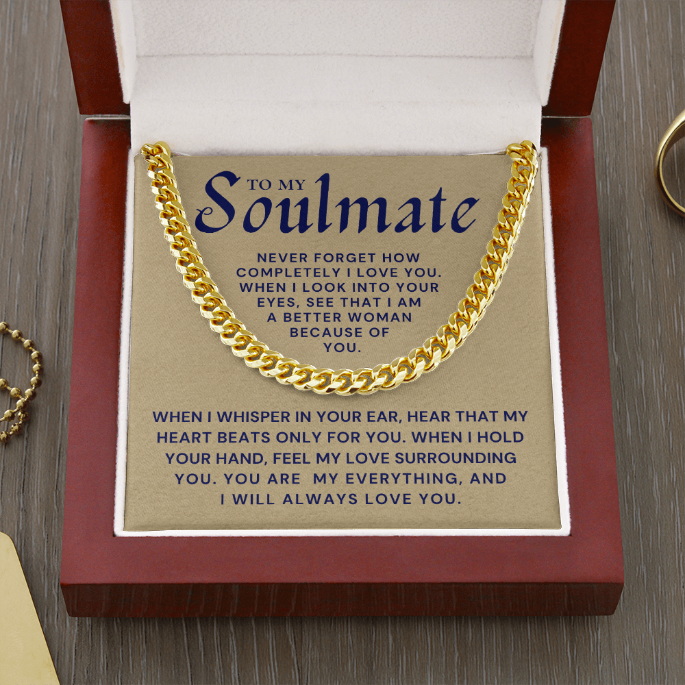 Soulmate Gift | When I Cuban Link Chain 0569T6