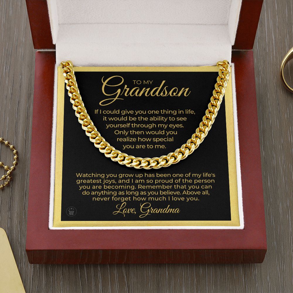 Grandson Gift from Grandma | Special Cuban Link Chain 0601T11
