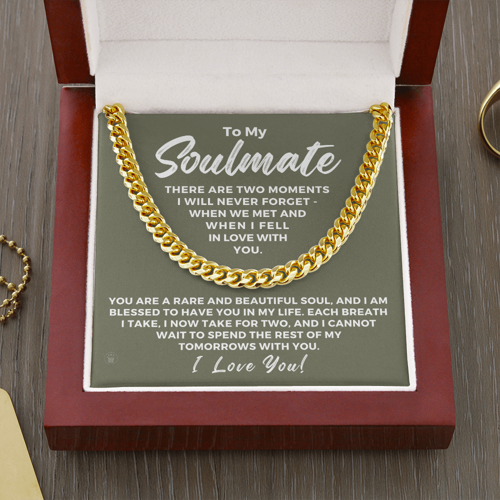 Soulmate Gift | Each Breath Cuban Link Chain 0571T2