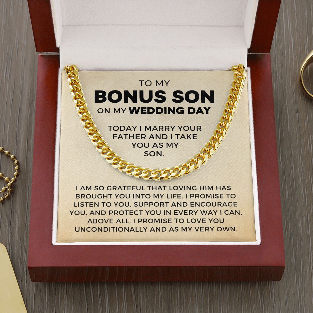 Bonus Son Wedding Gift | Promise Cuban Link Chain 0786T4C