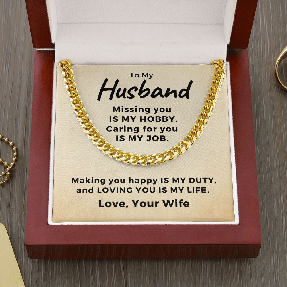 Gift For Husband | My Everything Cuban Link Chain 0767T10C