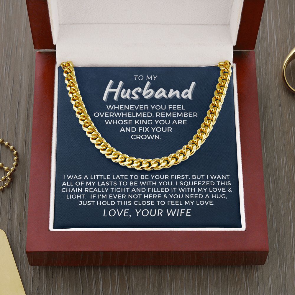 Gift For Husband | My Love Cuban Link Necklace 0782T11C
