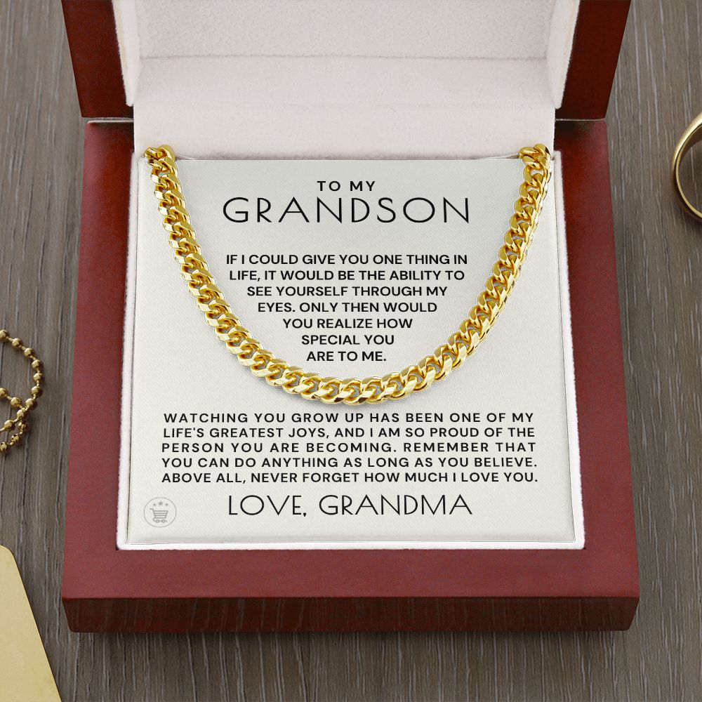 Grandson Gift from Grandma | Special Cuban Link Chain 0601T3