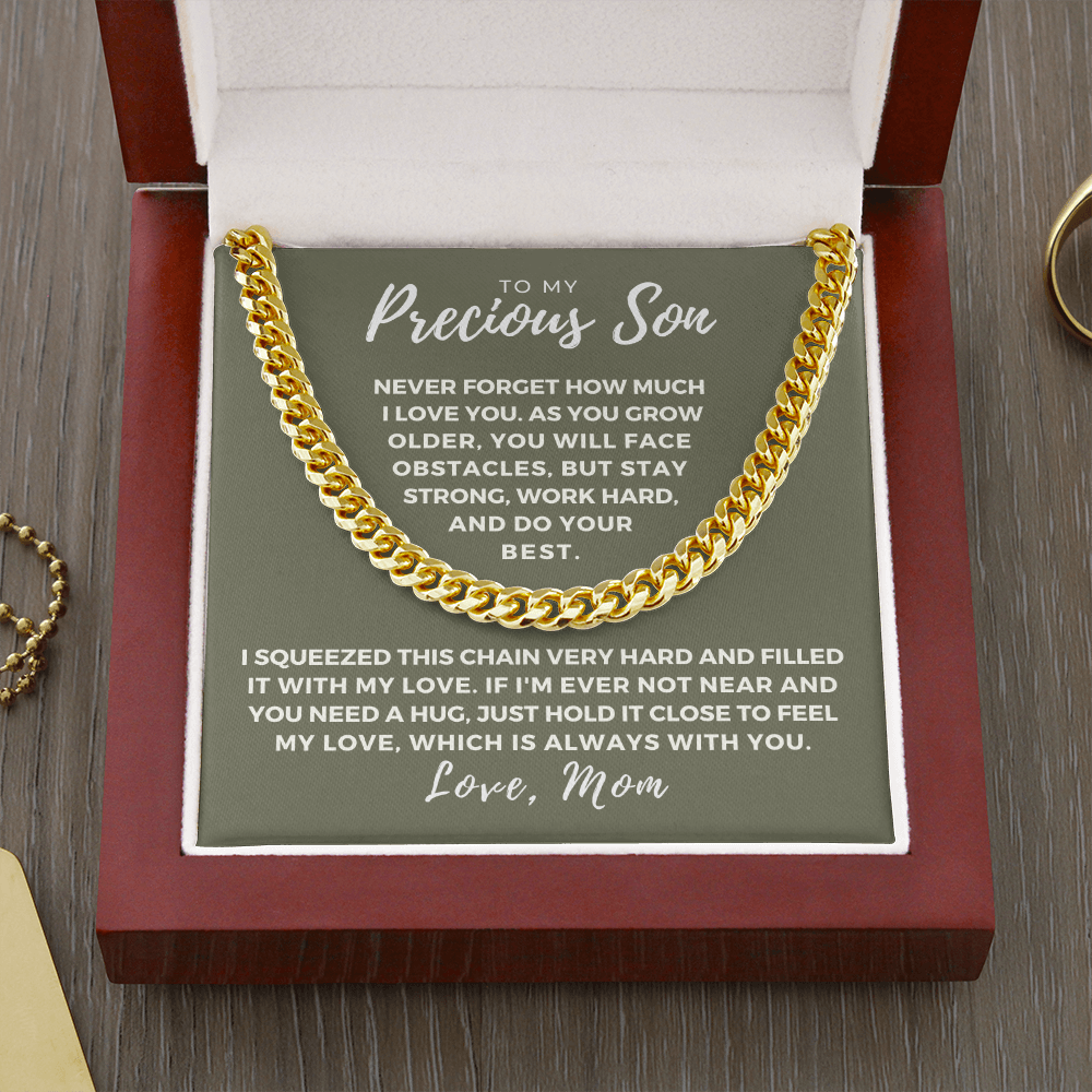 Gift for Adult Son From Mom | Best Things Cuban Link Chain 0598T8