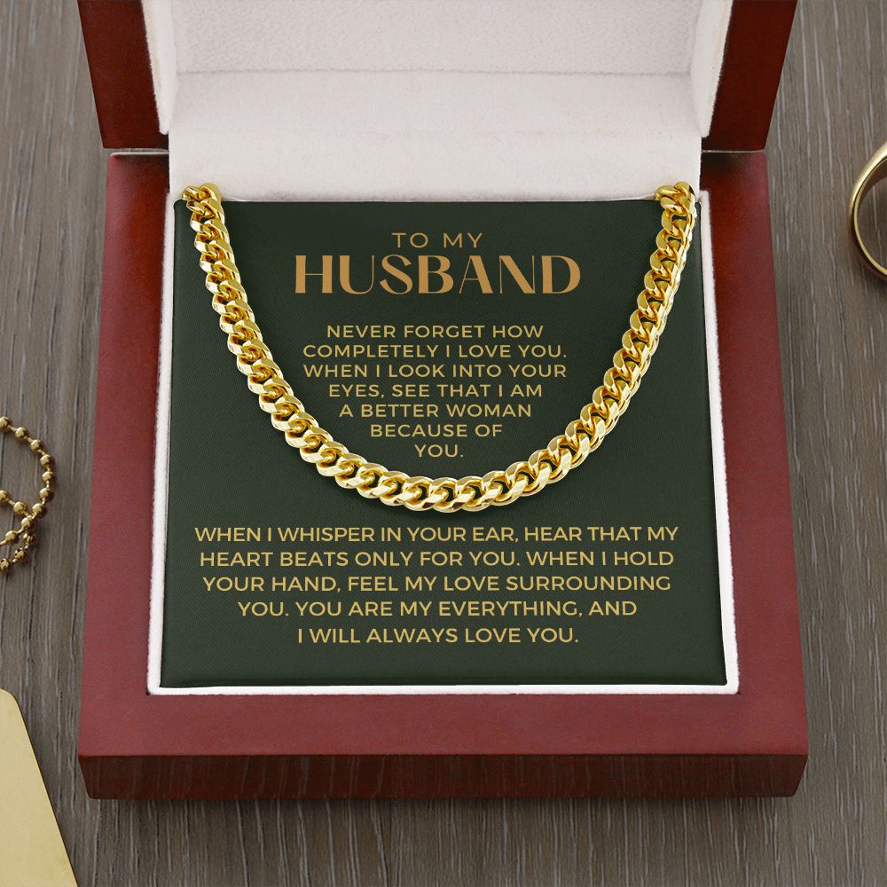Gift For Husband | When I Cuban Link Chain 0700T13