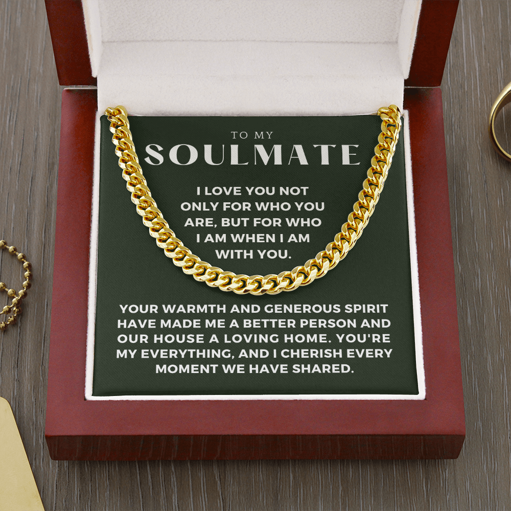 Soulmate Gift | My Everything Cuban Link Chain 0567T5